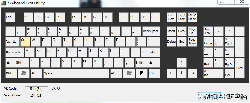 键盘键位图清晰示意图图片